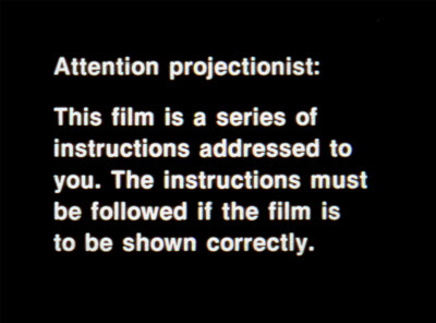 Projection Instructions