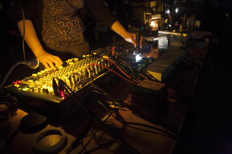 Live Expanded Cinema Set by Sally Golding